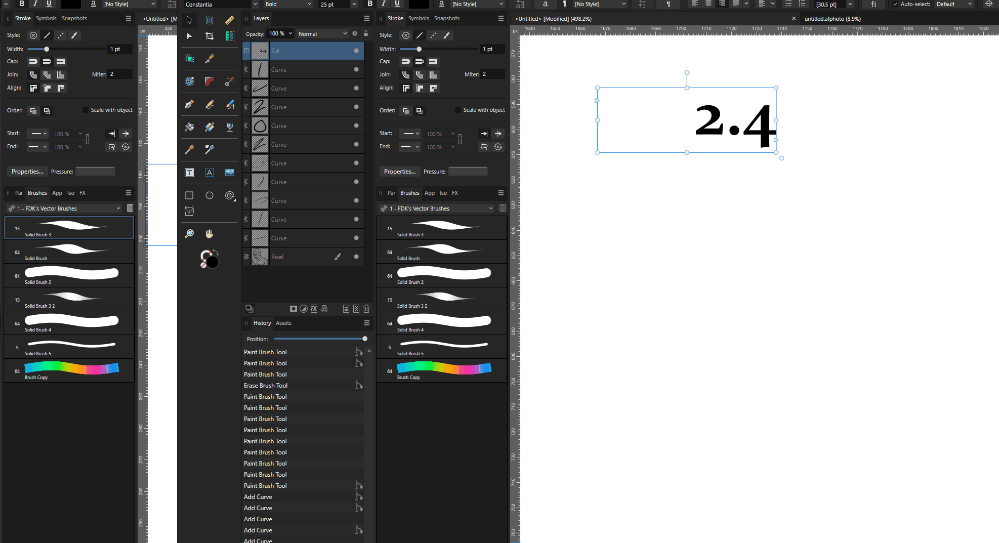 Very hard to get thick start and end widths for vector lines with pen  pressure - Other New Bugs and Issues in the Betas - Affinity | Forum