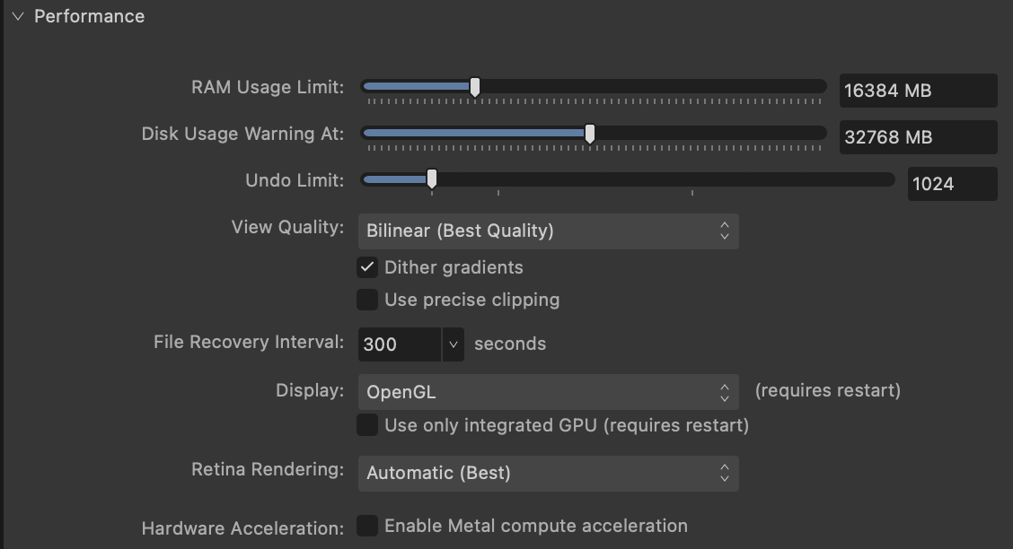 Plantage et bugs sous sequoia v2 bugs found on macos affinity forum